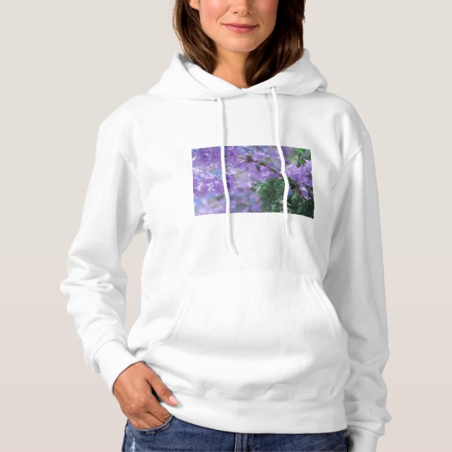 Sudadera Flores de árbol de jacarandá morado (Anverso)