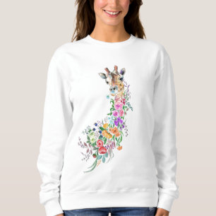 Sudadera Flores de colores Bouquet Giraffe - Primavera