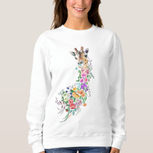 Sudadera Flores de colores Bouquet Giraffe - Primavera 