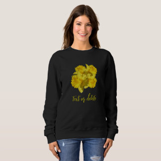 Sudadera Flores de Daffodil Amarillas Bouquet Personalizado