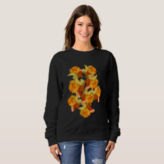 Sudadera Flores de Daffodil Amarillas Tintadas