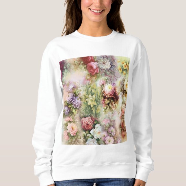 Sudadera Flores de época (Anverso)