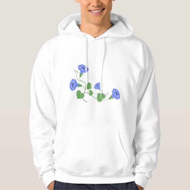 Sudadera Flores de gloria matutina (Anverso)
