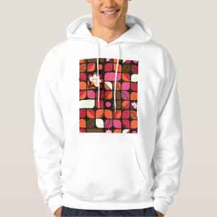 Sudadera Flores de hojas geométricas Patrón sin soldadura
