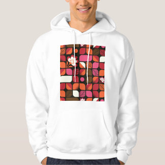 Sudadera Flores de hojas geométricas Patrón sin soldadura