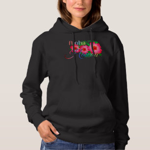 Sudadera Flores de la isla tropical de Aloha Hawaii