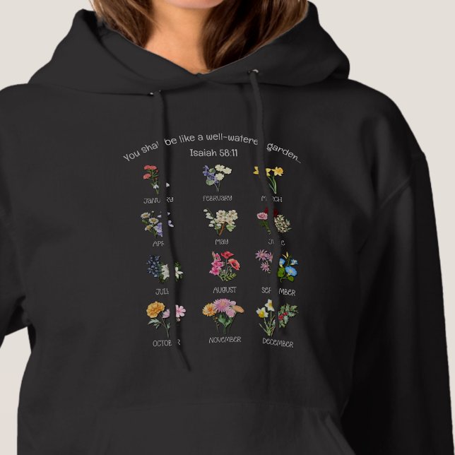 Sudadera FLORES DE MES DE NACIMIENTO DURANTE Todo El Año Cr (Subido por el creador)