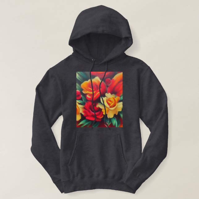 Sudadera Flores de Otoño (Diseño del anverso)