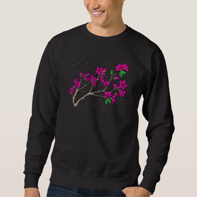 Sudadera Flores de primavera Sakura árbol de flor de cerezo (Anverso)
