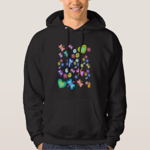 Sudadera Flores de verano de primavera Flor Insectos Maripo