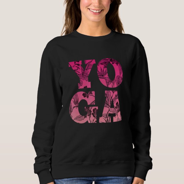 Sudadera Flores de yoga, que llaman meditación Budismo Mamá (Anverso)
