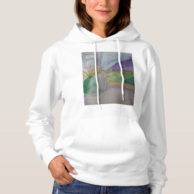 Sudadera Flores en el cristal (Anverso)