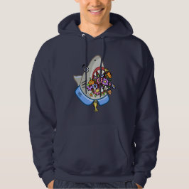 Sudadera Flores En Mandíbulas De Tiburón