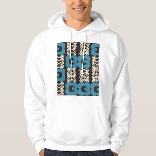 Sudadera Flores Estilizadas: Geométricas Vintage Modernas. (Anverso)