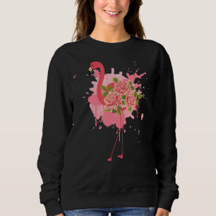 Sudadera Flores Flamingos Cute Flamingo 4