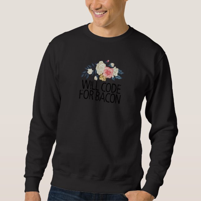Sudadera Flores Florales La Acuarela Codificará Para El Bac (Anverso)