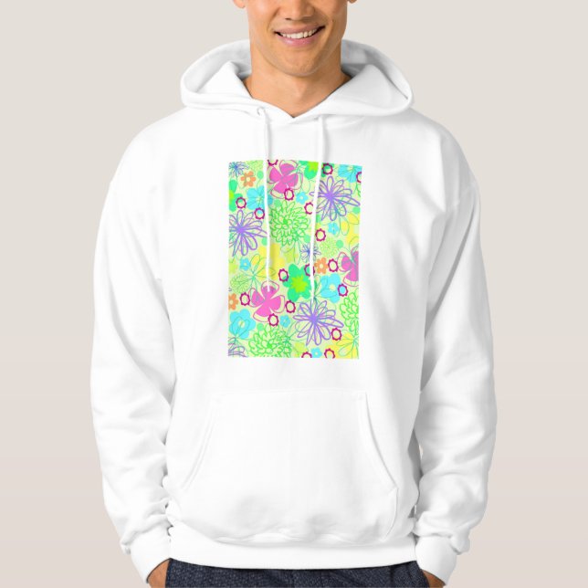 Sudadera Flores gráficas (Anverso)