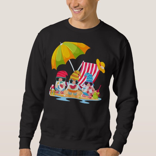 Sudadera Flores hawaianas preciosas Flamingo Hawaii Beach S (Anverso)