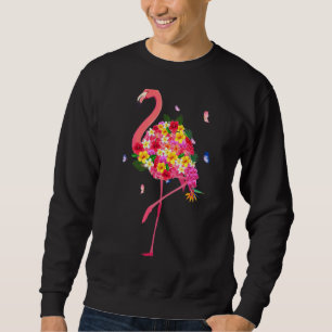 Sudadera Flores hawaianas preciosas Flamingo Hawaii Beach S