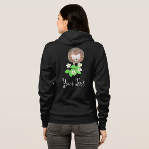 Sudadera Flores jóvenes de edgancho y fresa personalizadas