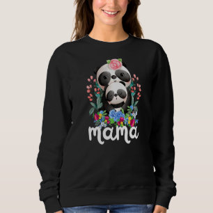 Sudadera Flores: Mamá y bebé Panda Mama's Day