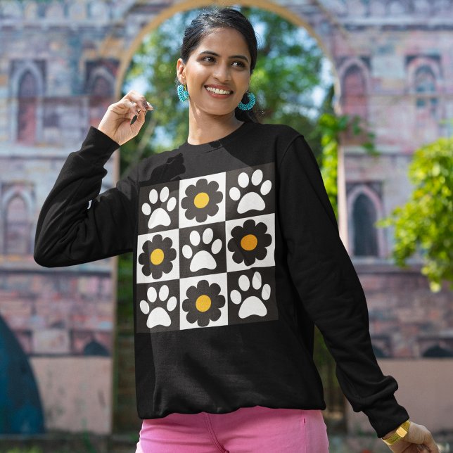 Sudadera Flores Patas a Cuadros Daisy Retro (Subido por el creador)