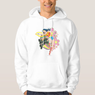 Sudadera Flores retro de mujer maravilla