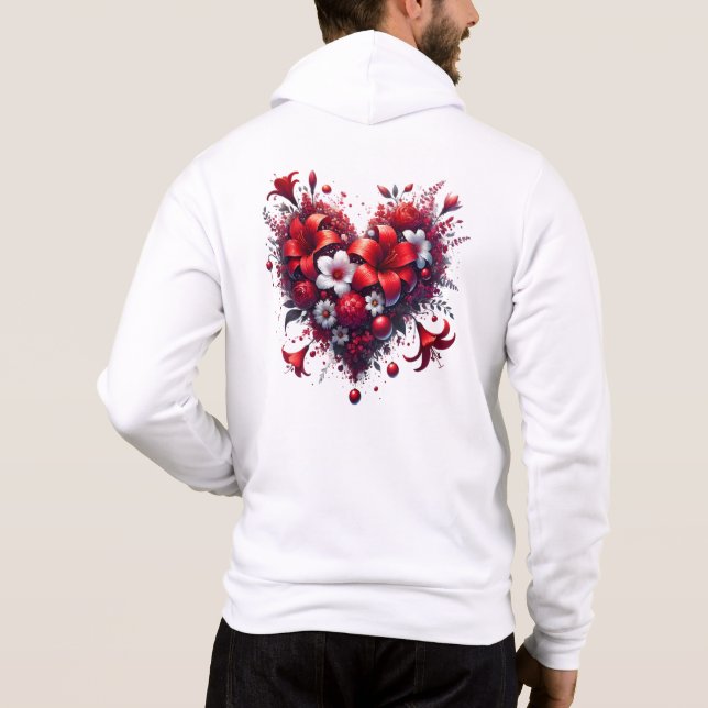 Sudadera Flores Rojas de Primavera Corazón-53476 (Reverso)