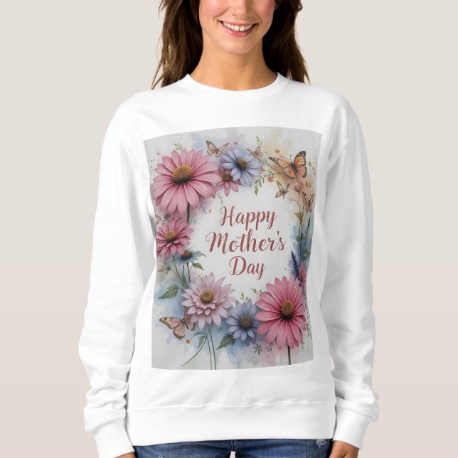 Sudadera Flores silvestres alegran el día de la madre (Anverso)