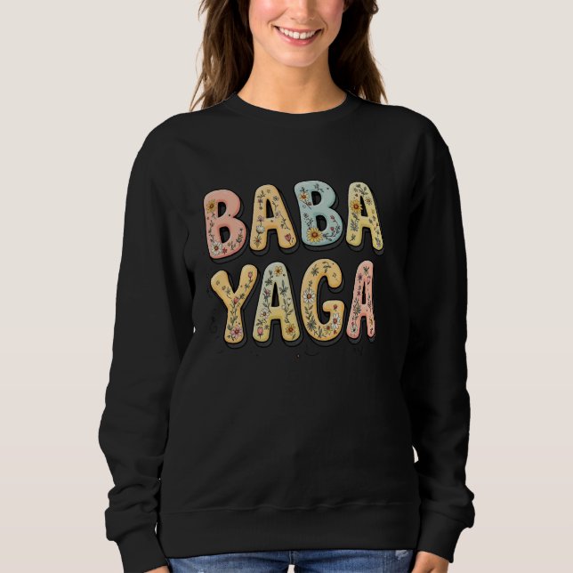 Sudadera Flores silvestres Baba Yaga Día de la Madre Floral (Anverso)