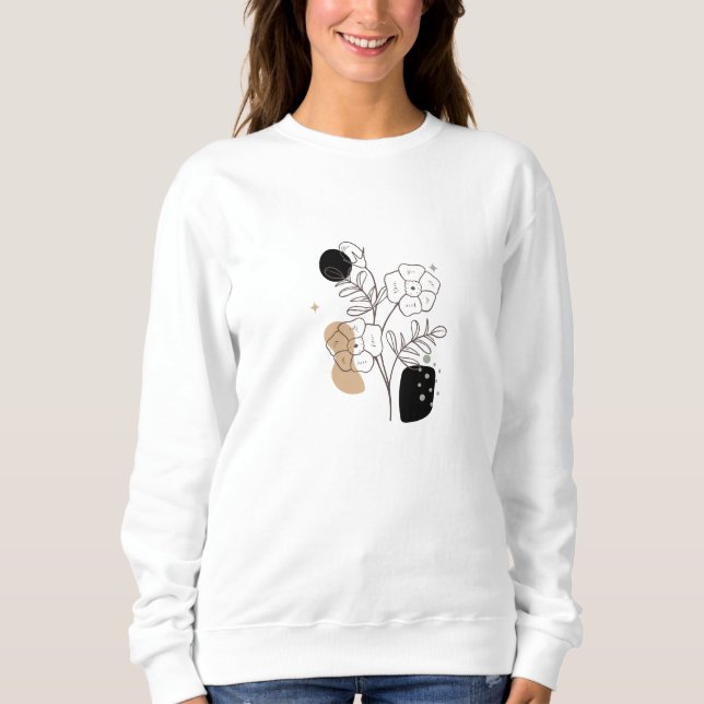 Sudadera Flores silvestres botánicas boho Floral Graphic (Anverso)
