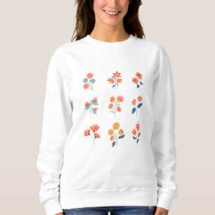 Sudadera Flores silvestres Flores botánicas