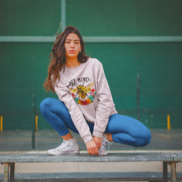 Sudadera Flores Silvestres Gráficas Casuales Sé Amable