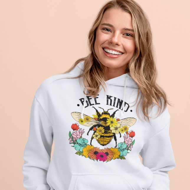 Sudadera Flores Silvestres Gráficas Casuales Sé Amable  (Subido por el creador)