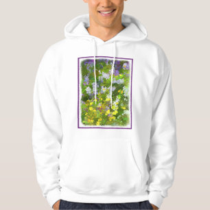 Sudadera Flores silvestres Impasto Pintura - Arte de flores