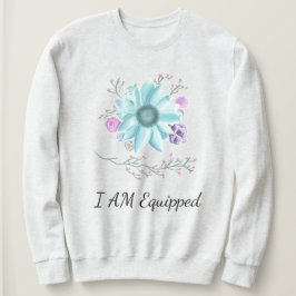 Sudadera Flores verde azuladas con vid I Am