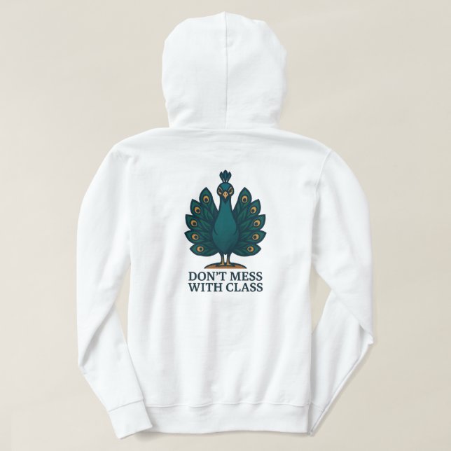 Sudadera Flores y defectos (Reverso del diseño)