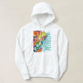 Sudadera Flores y Letras