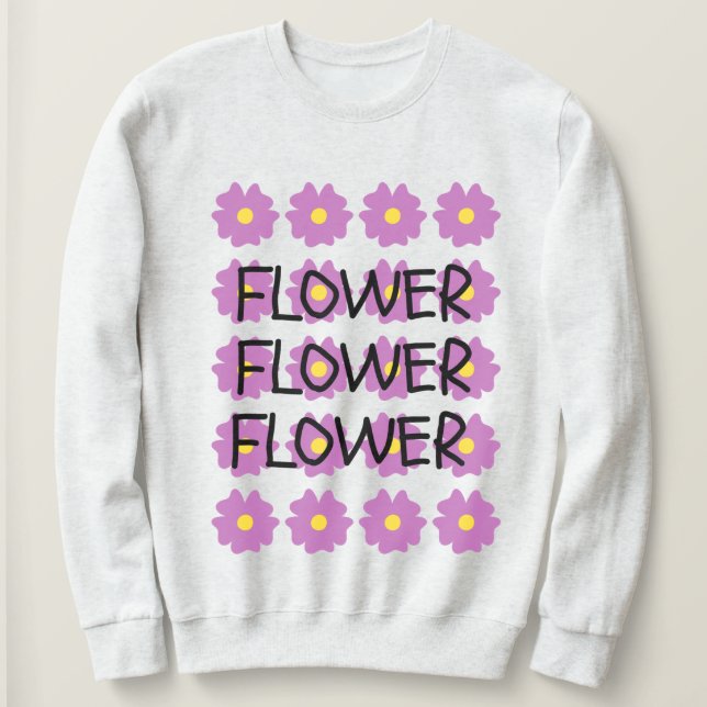 Sudadera florida (Anverso del diseño)