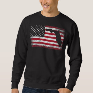 Sudadera Florida 4 De Julio Bandera Estadounidense Hombres