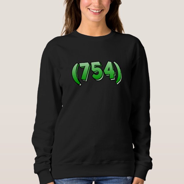 Sudadera Florida 754 Código de área Fort Lauderdale Pembrok (Anverso)