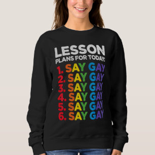 Sudadera Florida Gay Say Gay Lesson Planes Para Hoy Lgbtq G