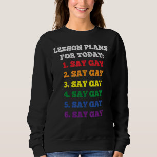 Sudadera Florida Gay Say Gay Lesson Planes Para Hoy Lgbtq G