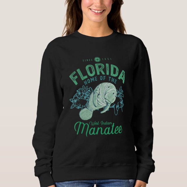 Sudadera Florida Home Of The Manatee Sea Cow 1 (Anverso)