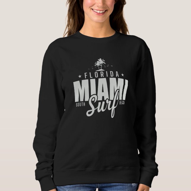 Sudadera Florida Miami South Surf Beach USA America (Anverso)