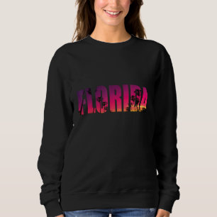 Sudadera Florida Palm Trees Miami Beach Sunset