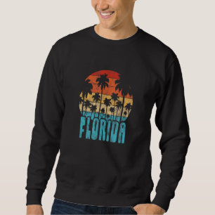 Sudadera Florida Palm Trees Sunset Beach Verano Vacaciones 