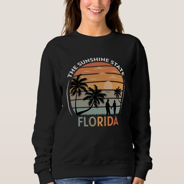 Sudadera Florida Summer Beach Vintage Sunset  1 (Anverso)