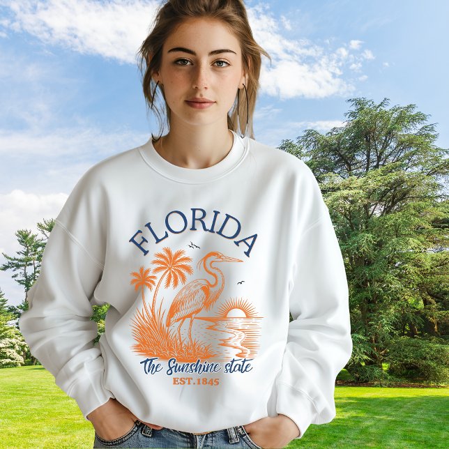 Sudadera Florida The Sunshine State – Beach & Palm Design (Subido por el creador)