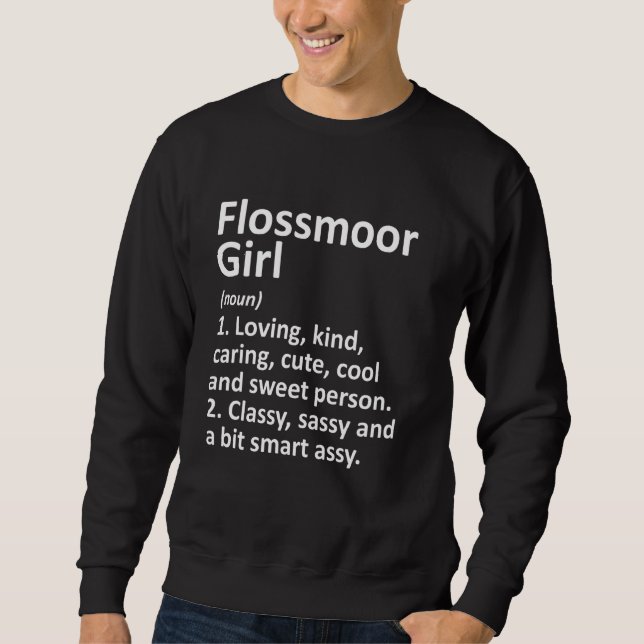 Sudadera Flossmoor Chica Il Illinois Funny City Home Roots (Anverso)